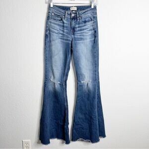 Shyanne Jeans Women 28 Long Super Flare Distressed Bell Bottom 35” U